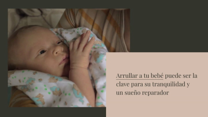 El arrullo relaja y ayuda a dormir a los recién nacidos, que envueltos en su mantita se sienten tranquilos y protegidos.