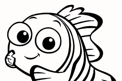 Dibujo infantil imprimir colorear Nemo