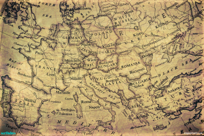 mapa antiguo de Europa