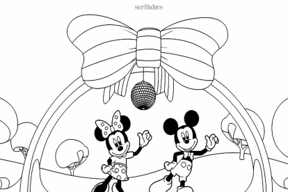 Minnie y Mickey bailan al ritmo de la música