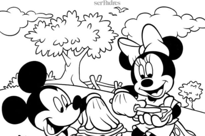 Minnie y Mickey se van de picnic