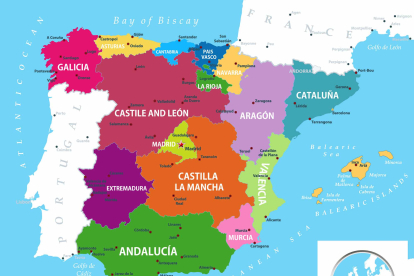 Mapa de España provincias