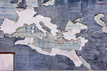 Mapa antiguo del Imperio romano