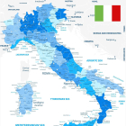 Mapa de Italia político con nombres