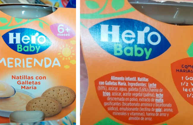 Merienda Hero Baby Natillas y Galletas (A partir de los 6 meses