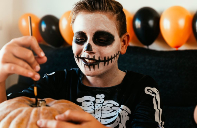 Aventurarse dolor de cabeza Sympton Maquillaje infantil para Halloween: más de 30 ideas diferentes