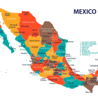 Mapa político de México con nombres para imprimir
