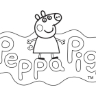 Dibujo de Peppa Pig para imprimir y colorear