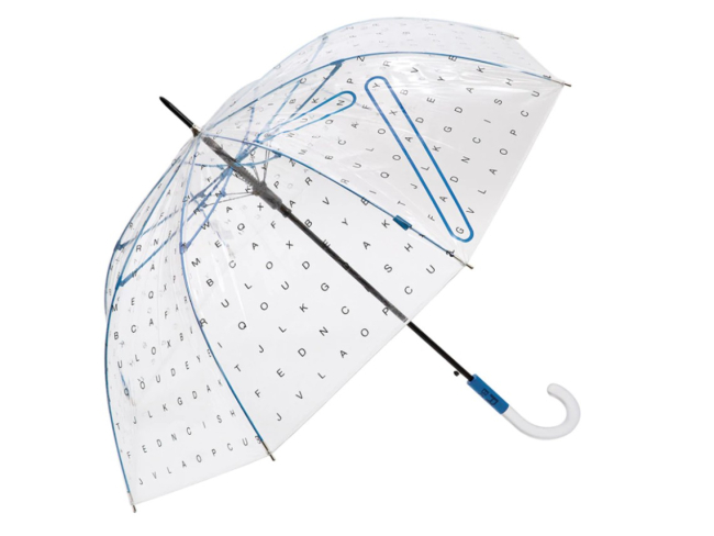 Paraguas transparente de Bisetti