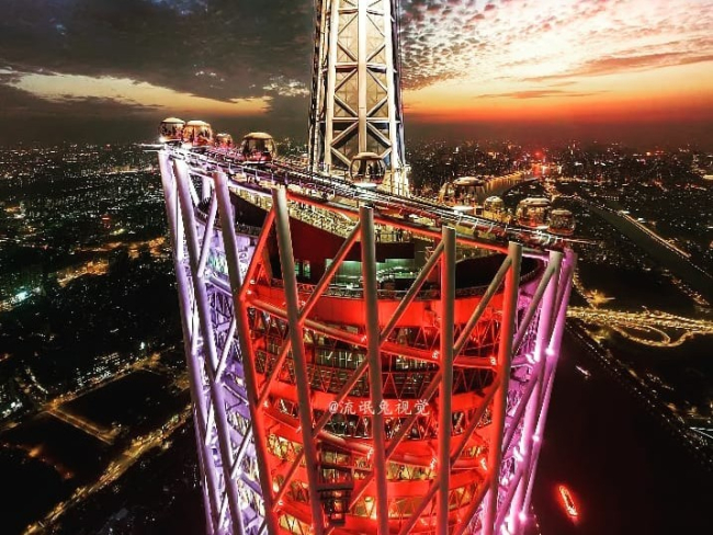 La noria de The Canton Tower, Guangzhou