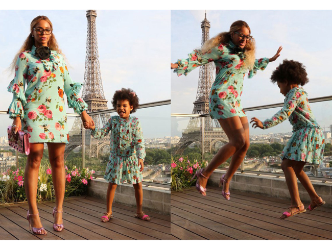 Beyoncé y su hija Blue Ivy. Fuente: Pinterest