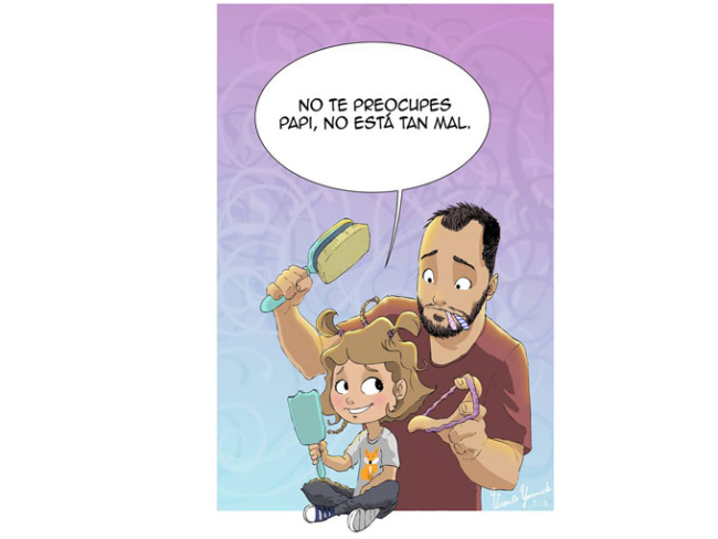 Las bonitas viñetas que hace un papá para su hija