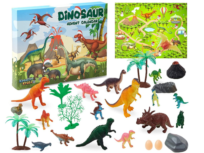 Calendario de adviento de Dinosaurios